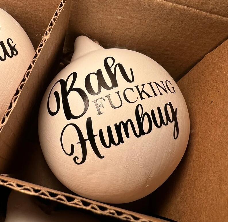 Early Christmas Sale Christmas Funny Offensive Bauble-Rude Baubles 1