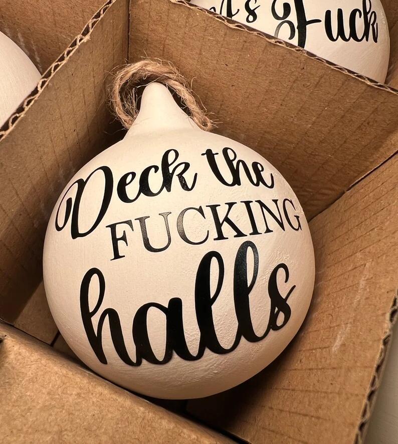 Early Christmas Sale Christmas Funny Offensive Bauble-Rude Baubles 1