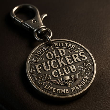 🏆Flash Sale 60% OFF-😎 “Old Fuckers Club” Bundle: Embrace the Bitter, Own the Legacy 🧢🪙💍🔑