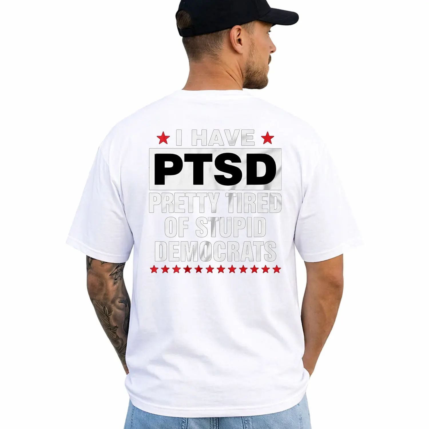 I Have PTSD Pretty Tired Of Stupid Democrats Funny Political Shirts