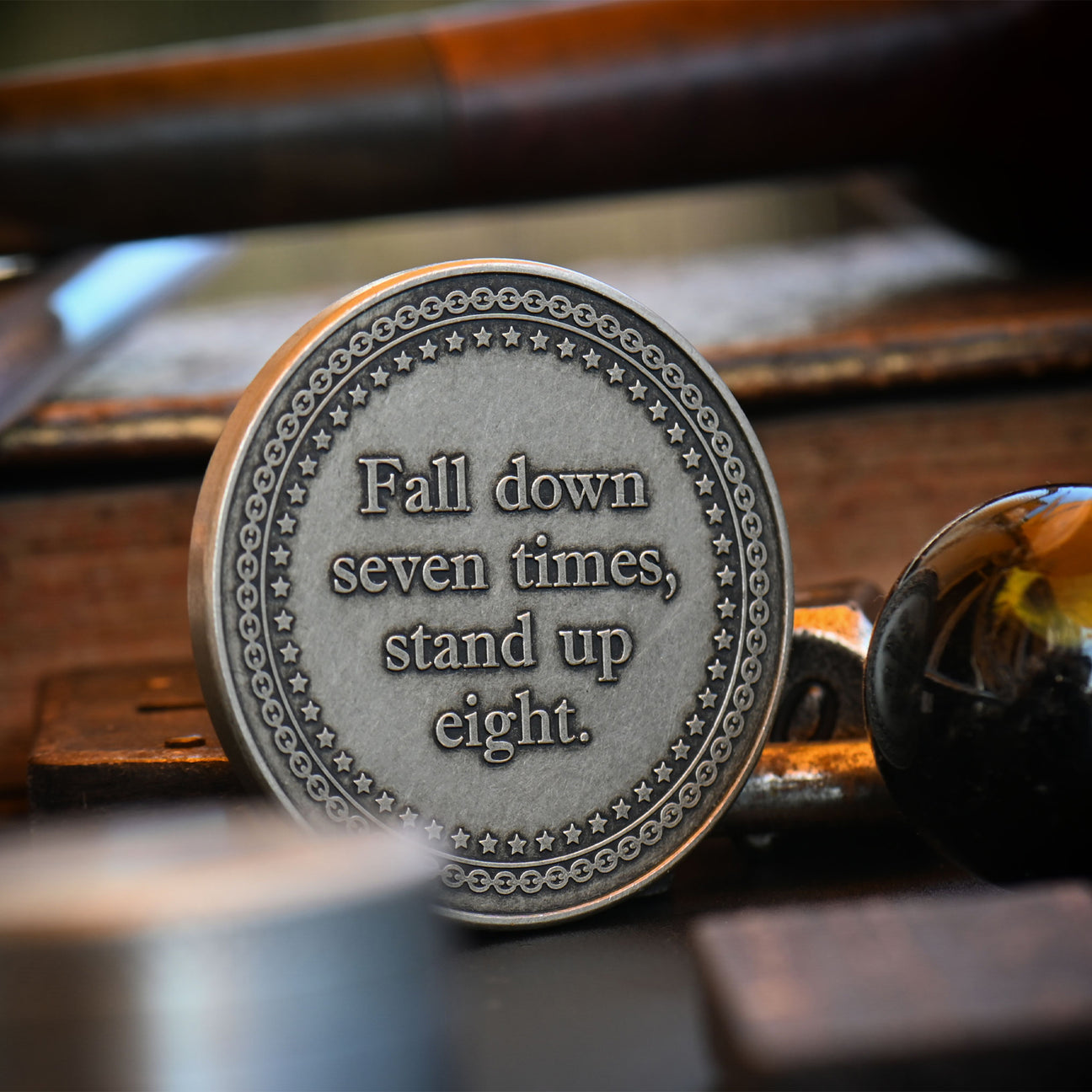 Never Give Up Challenge Coin