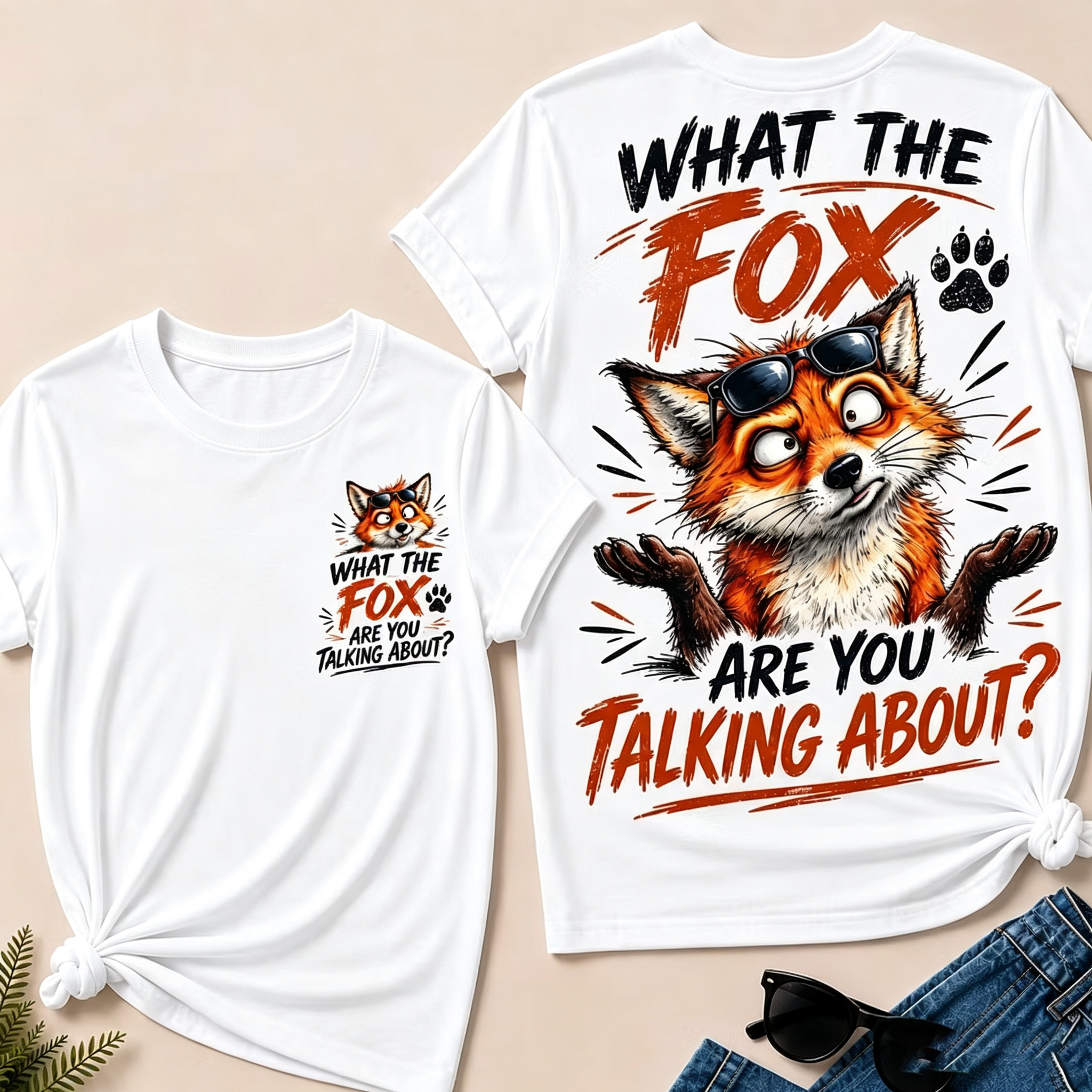 "What The Fox Are You Talking About?" Funny Fox T-Shirt