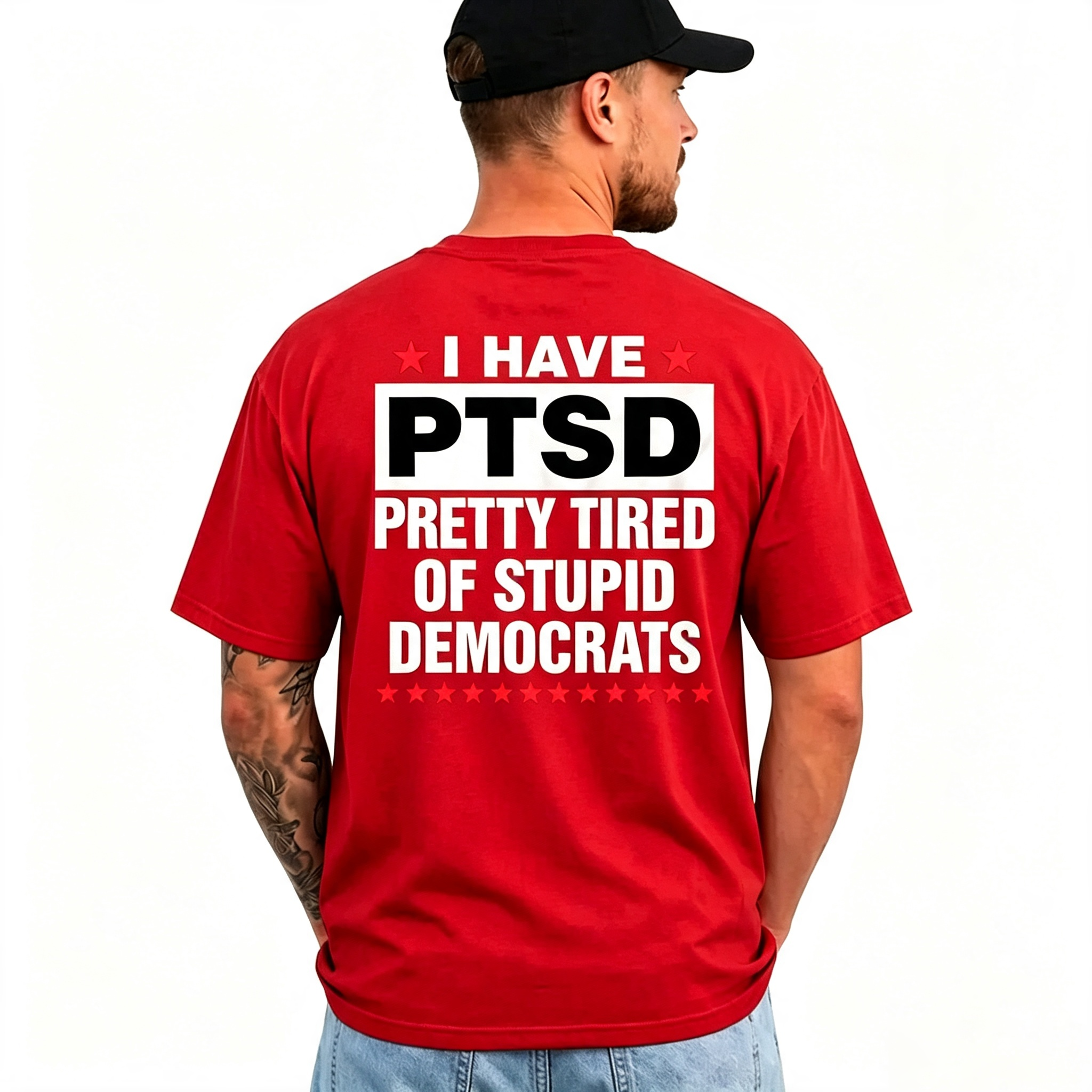 I Have PTSD Pretty Tired Of Stupid Democrats Funny Political Shirts