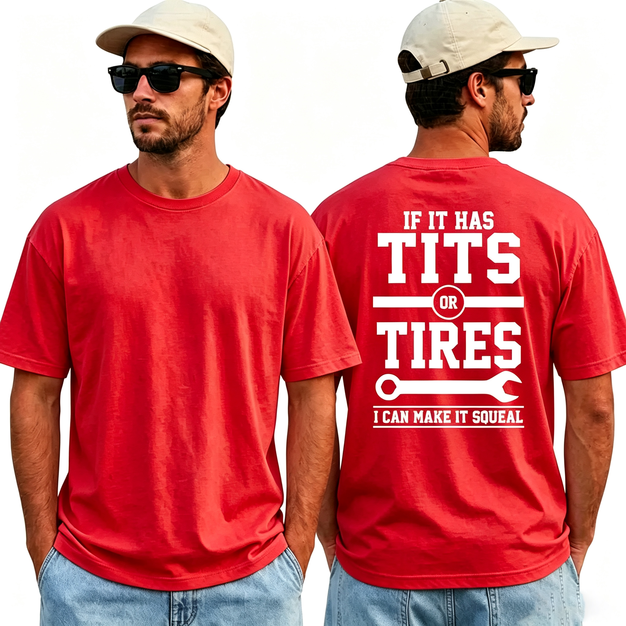 Funny If It Has Tits Or Tires I Can Make It Squeal T-Shirt for Men