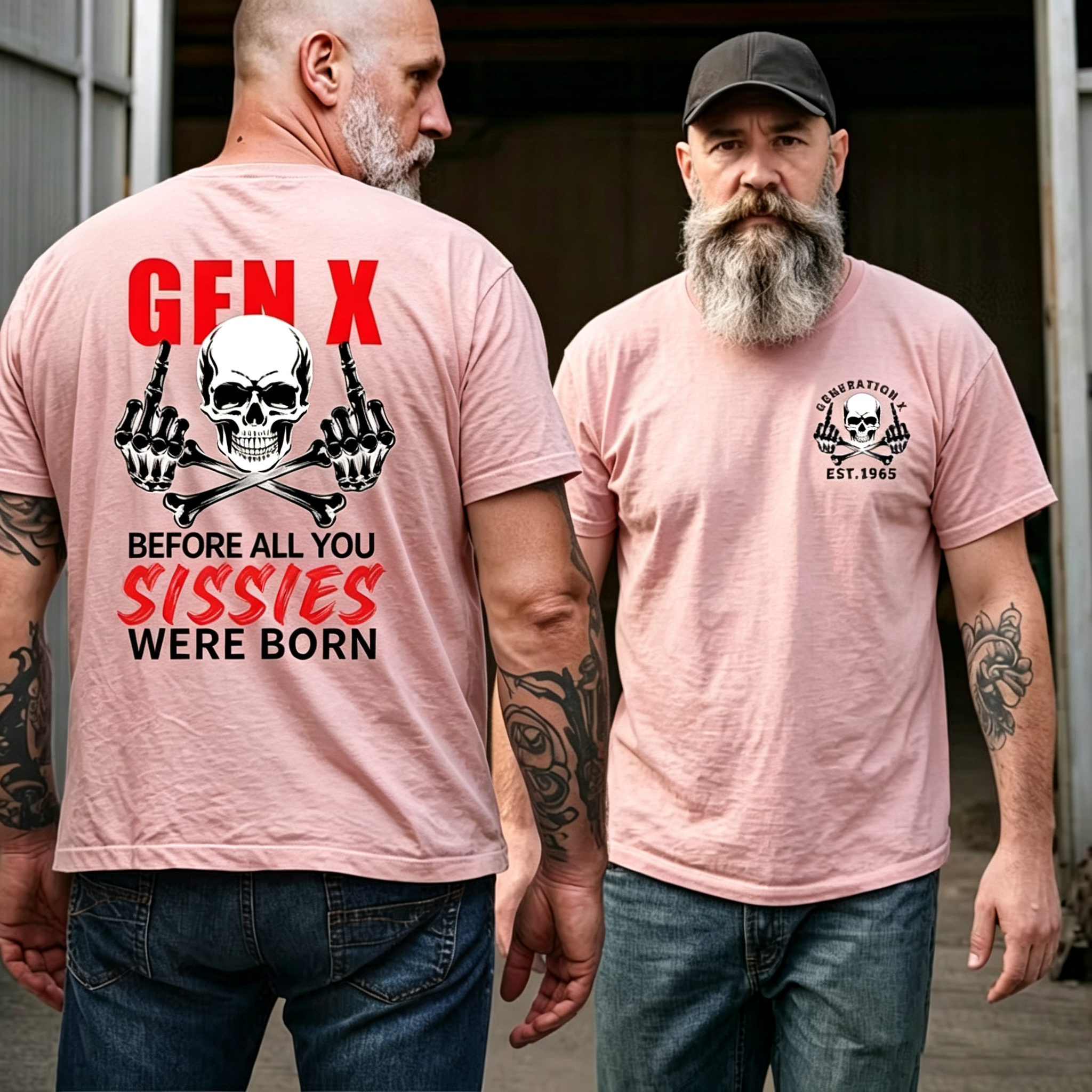 2 Side T-shirt, Gen X The Badass Generation Before All You Sissies Were Born T-shirt, Custom Year Of Birth Sweatshirt, Unisex Hoodie