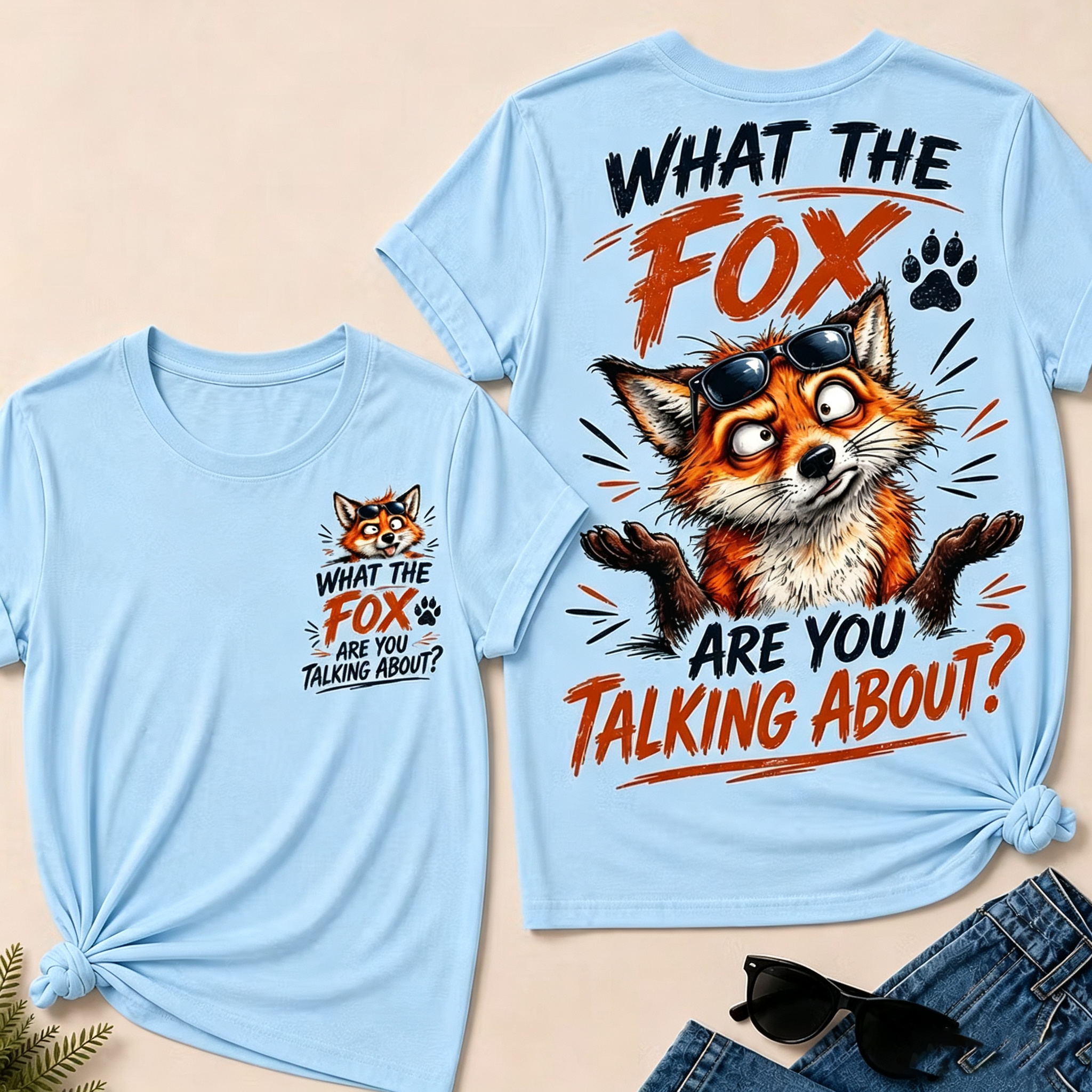 "What The Fox Are You Talking About?" Funny Fox T-Shirt