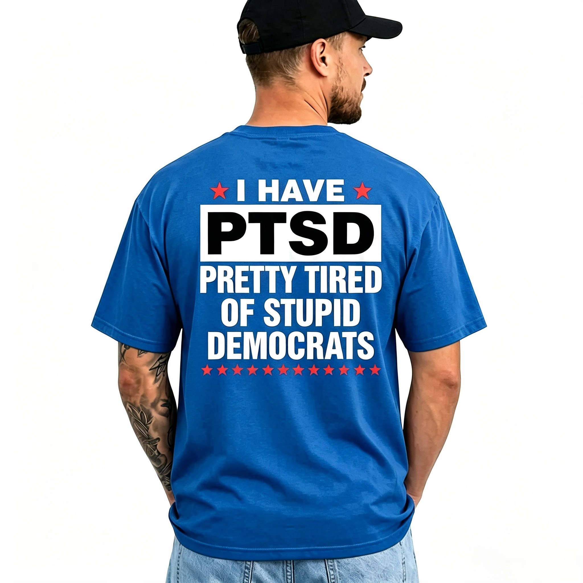 I Have PTSD Pretty Tired Of Stupid Democrats Funny Political Shirts