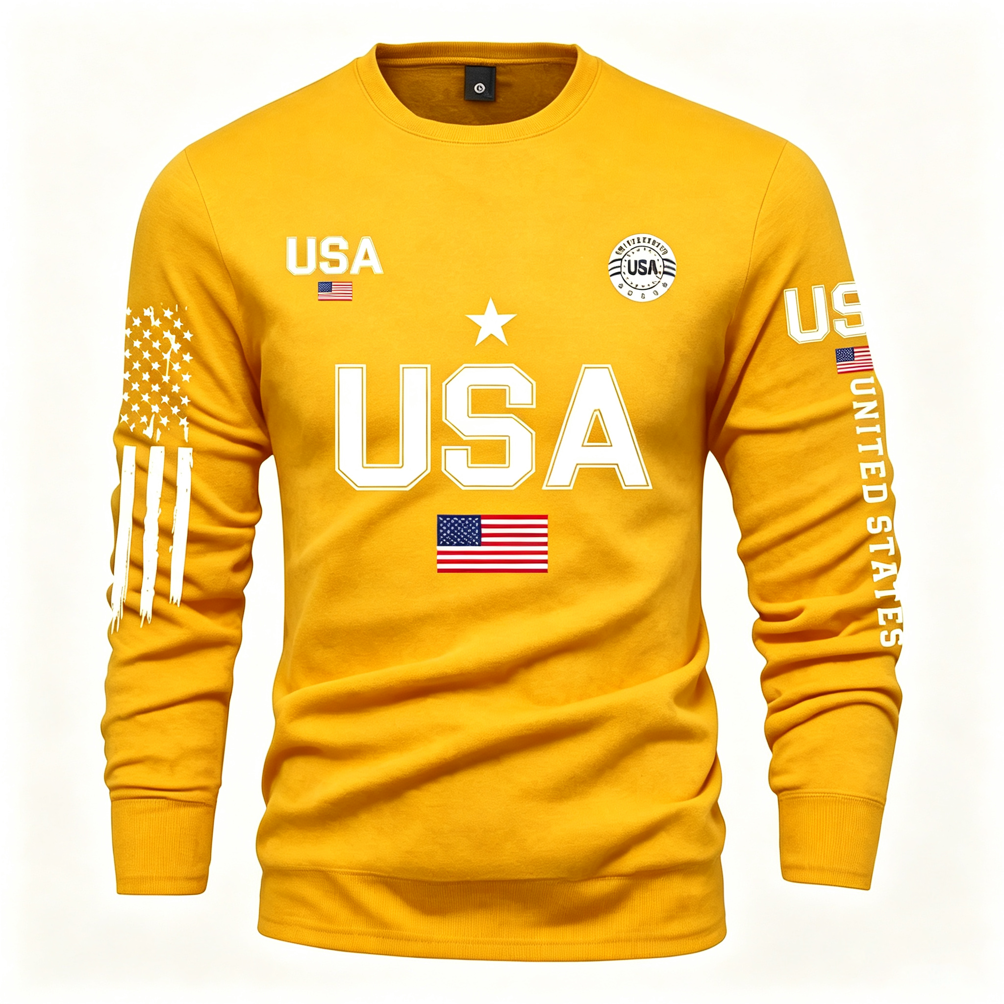 Men's 2026 American Flag Street Long Sleeve T-Shirt – Athletic Sports