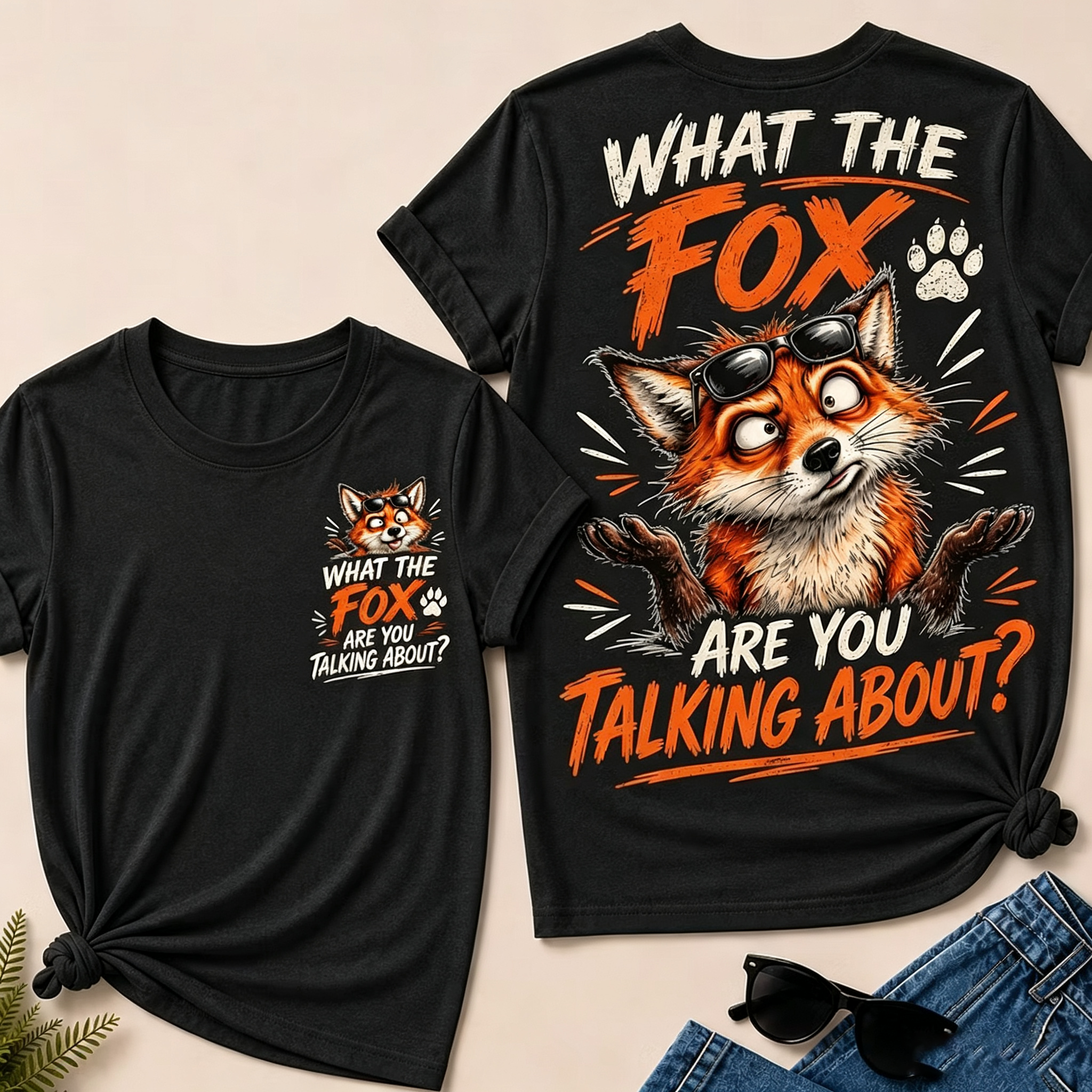 "What The Fox Are You Talking About?" Funny Fox T-Shirt