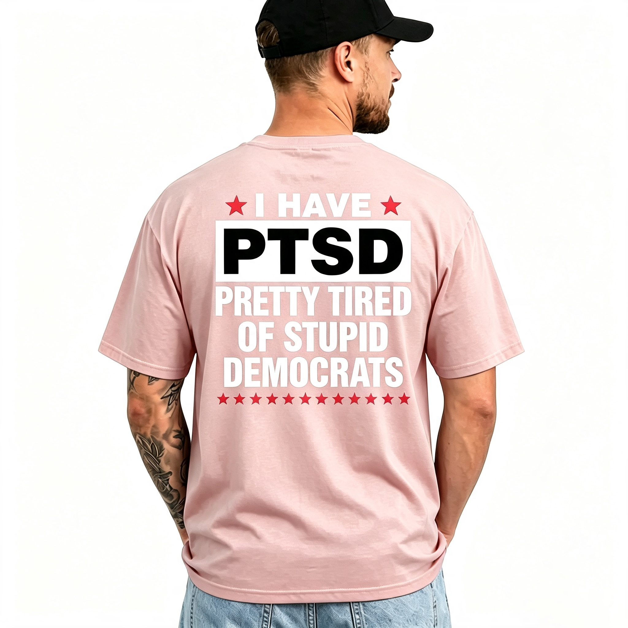I Have PTSD Pretty Tired Of Stupid Democrats Funny Political Shirts
