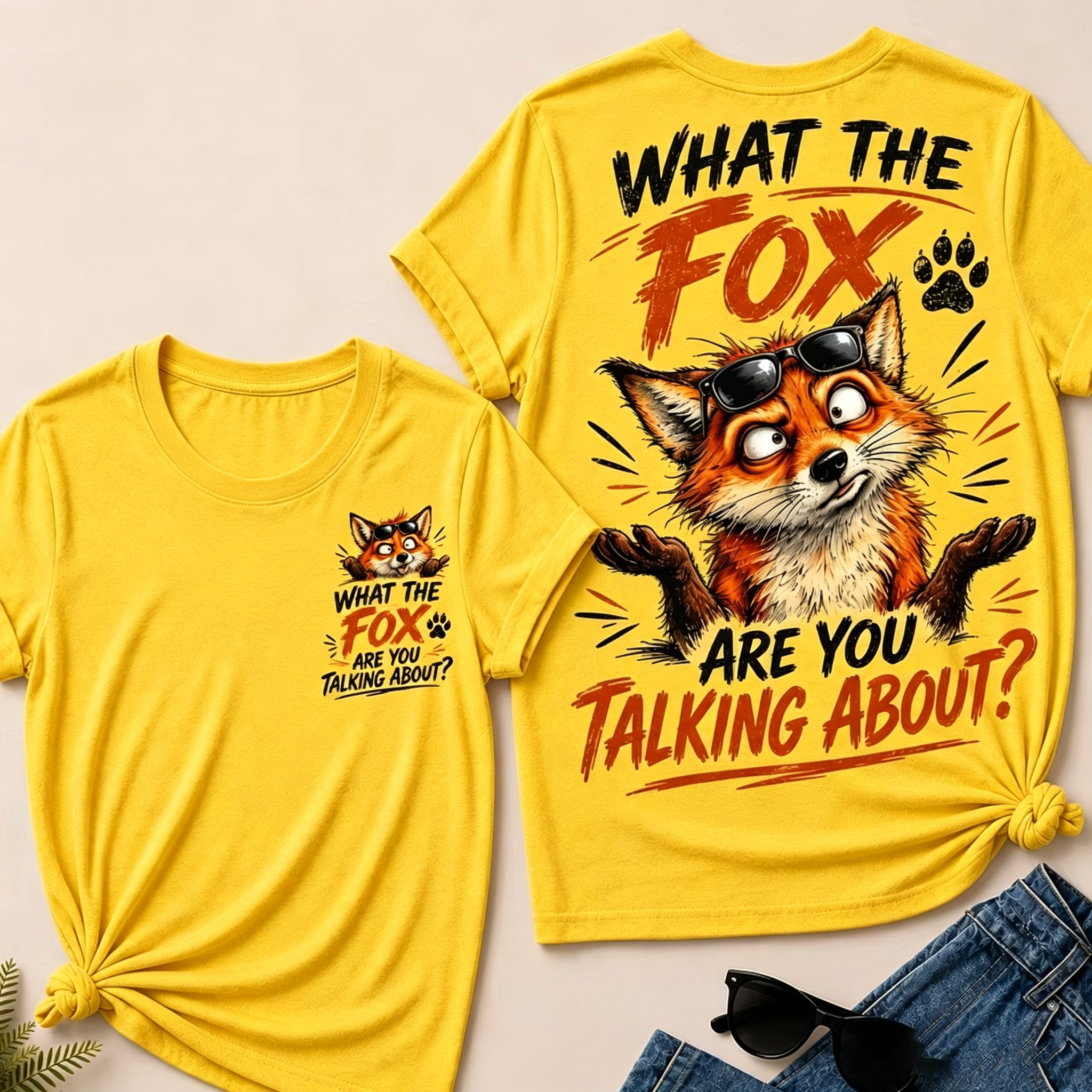 "What The Fox Are You Talking About?" Funny Fox T-Shirt