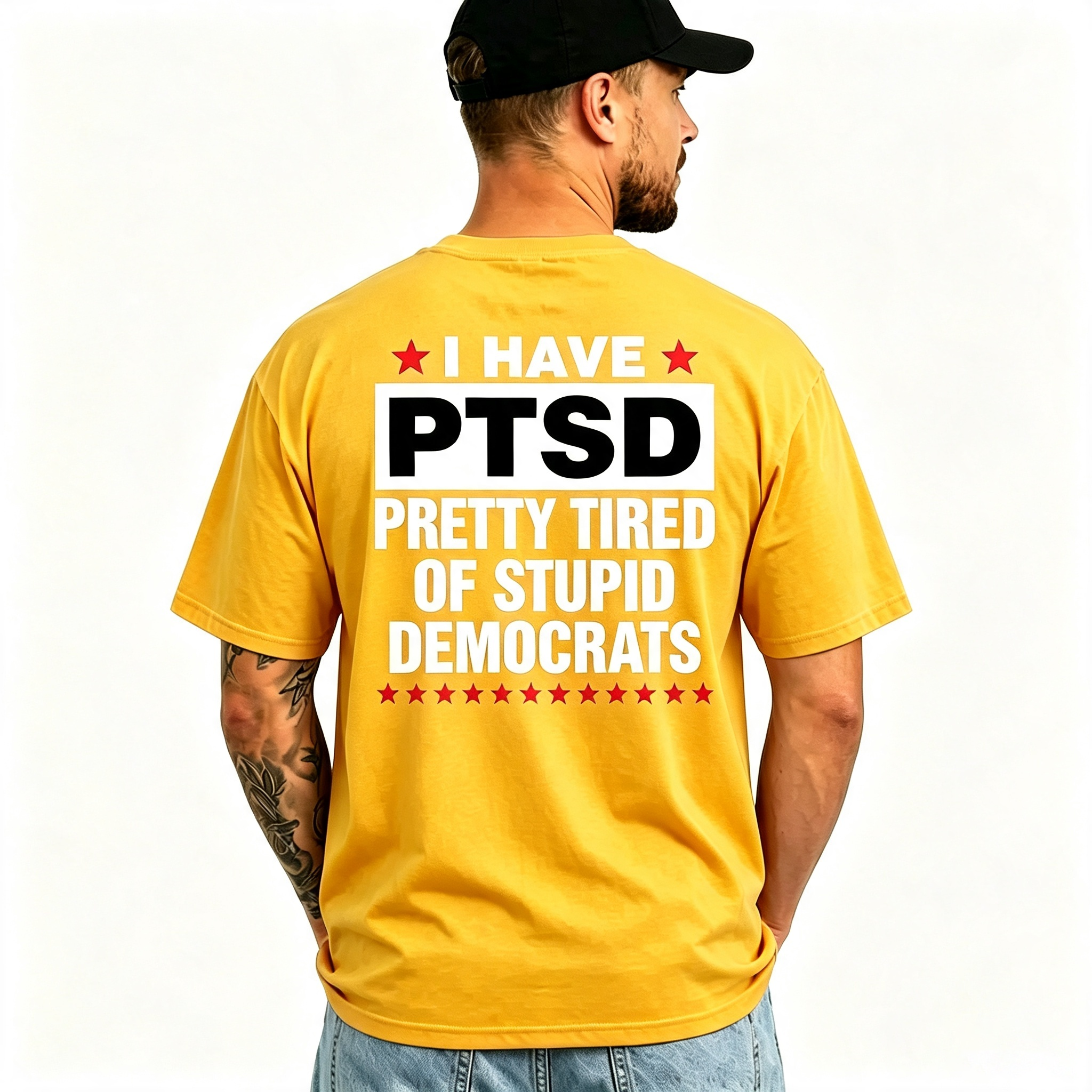 I Have PTSD Pretty Tired Of Stupid Democrats Funny Political Shirts