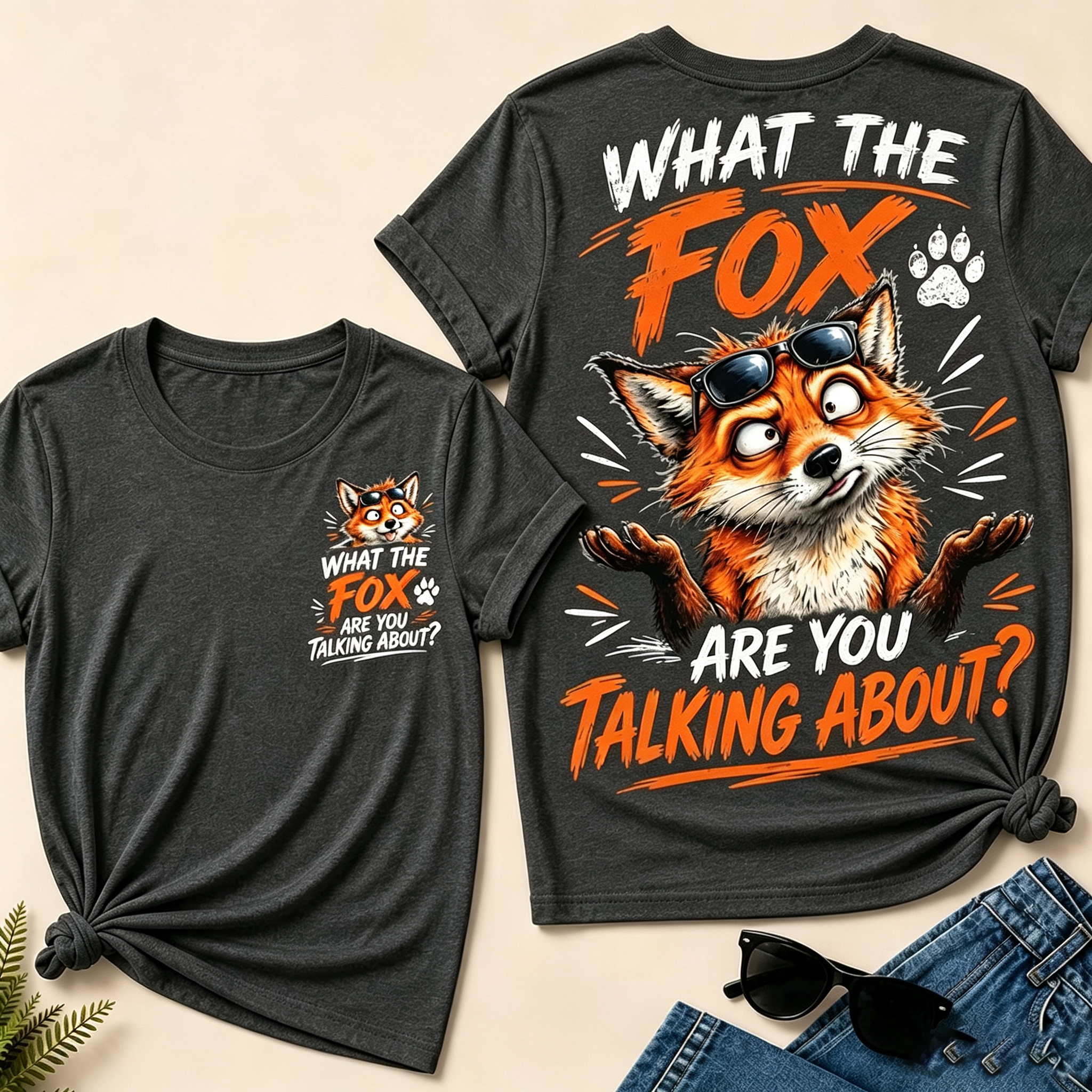 "What The Fox Are You Talking About?" Funny Fox T-Shirt