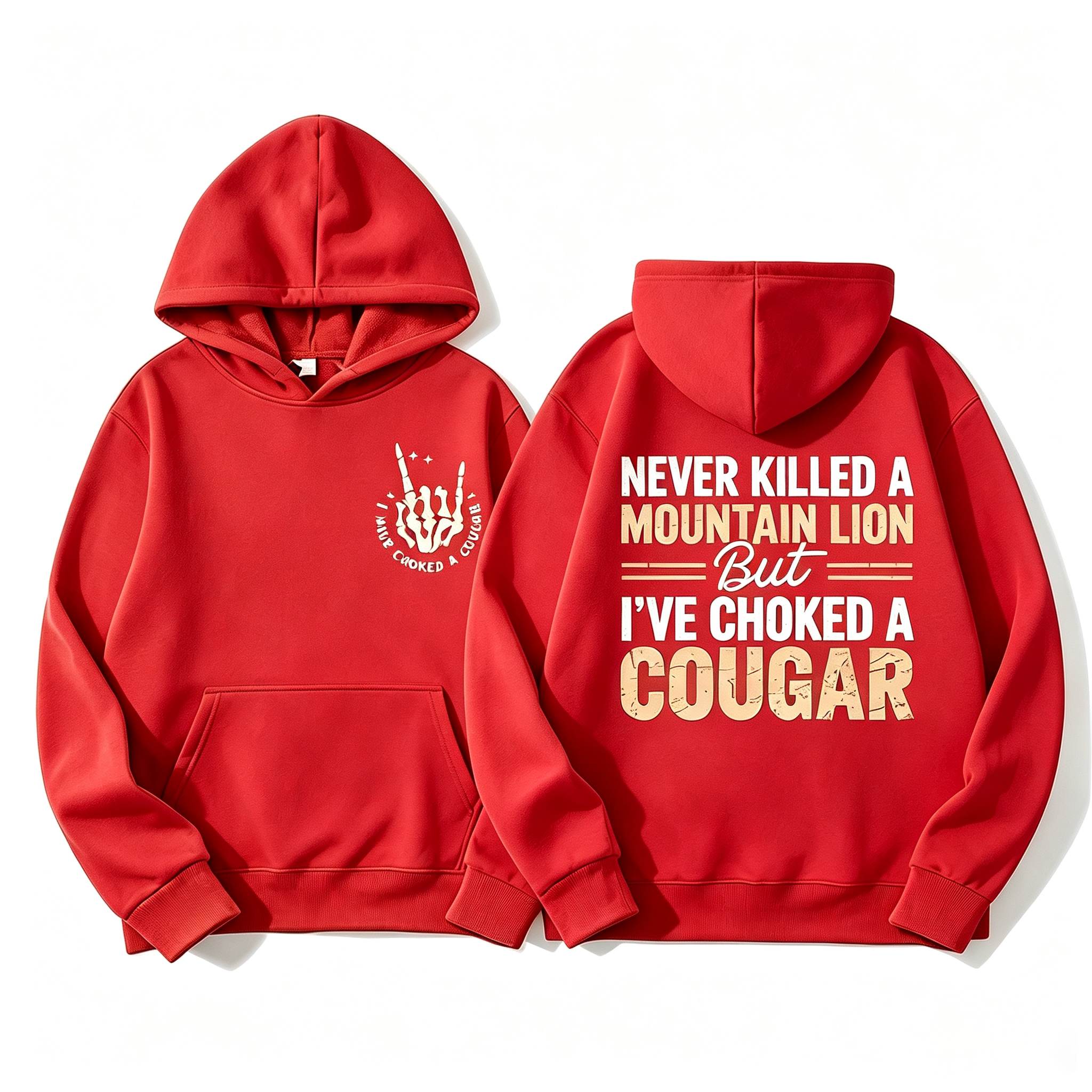 Never Killed A Mountain Lion Choked A Cougar T-Shirt / Hoodie
