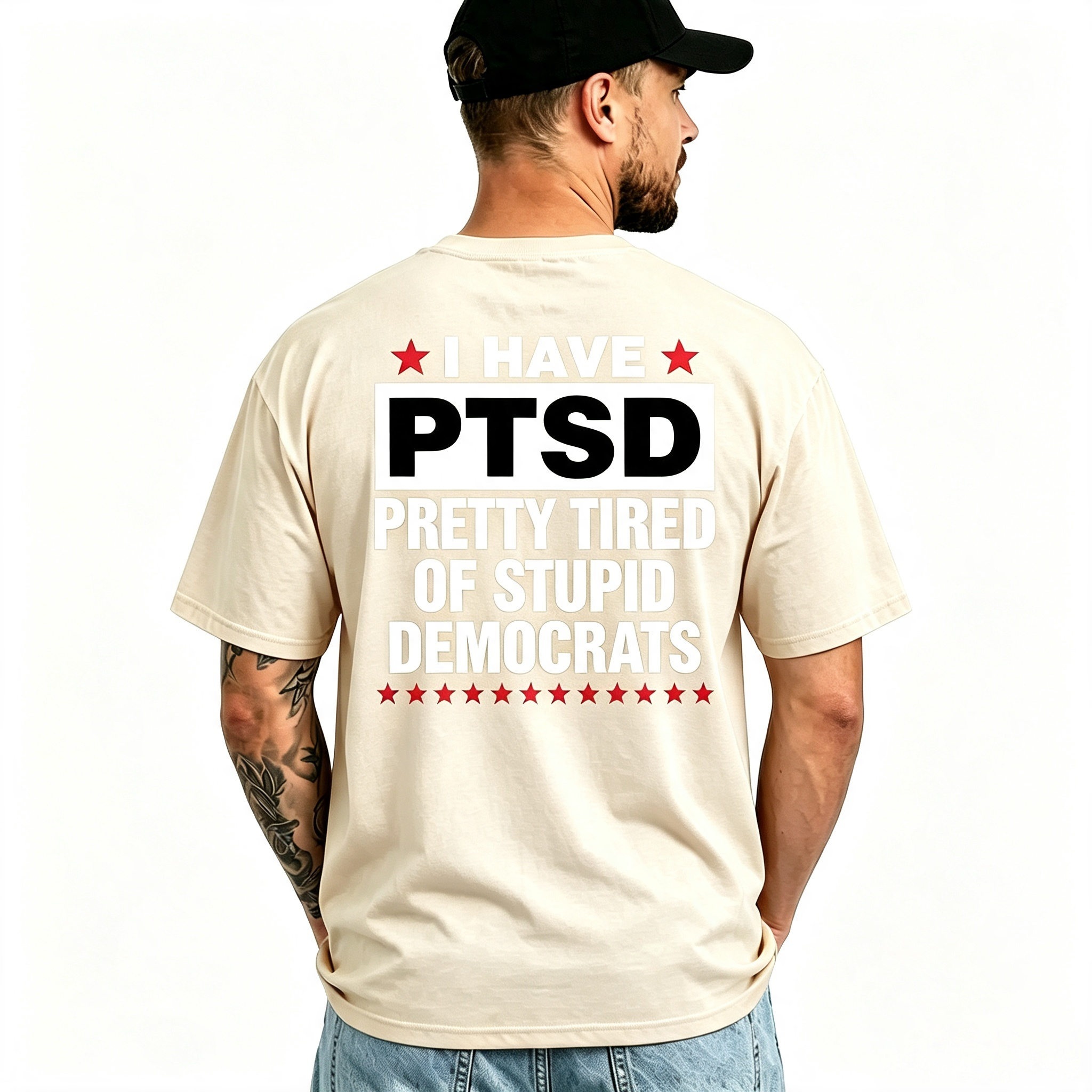 I Have PTSD Pretty Tired Of Stupid Democrats Funny Political Shirts