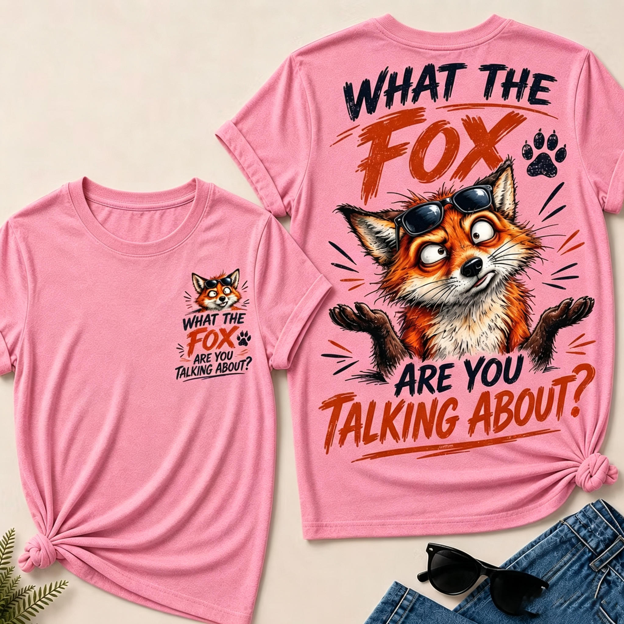 "What The Fox Are You Talking About?" Funny Fox T-Shirt