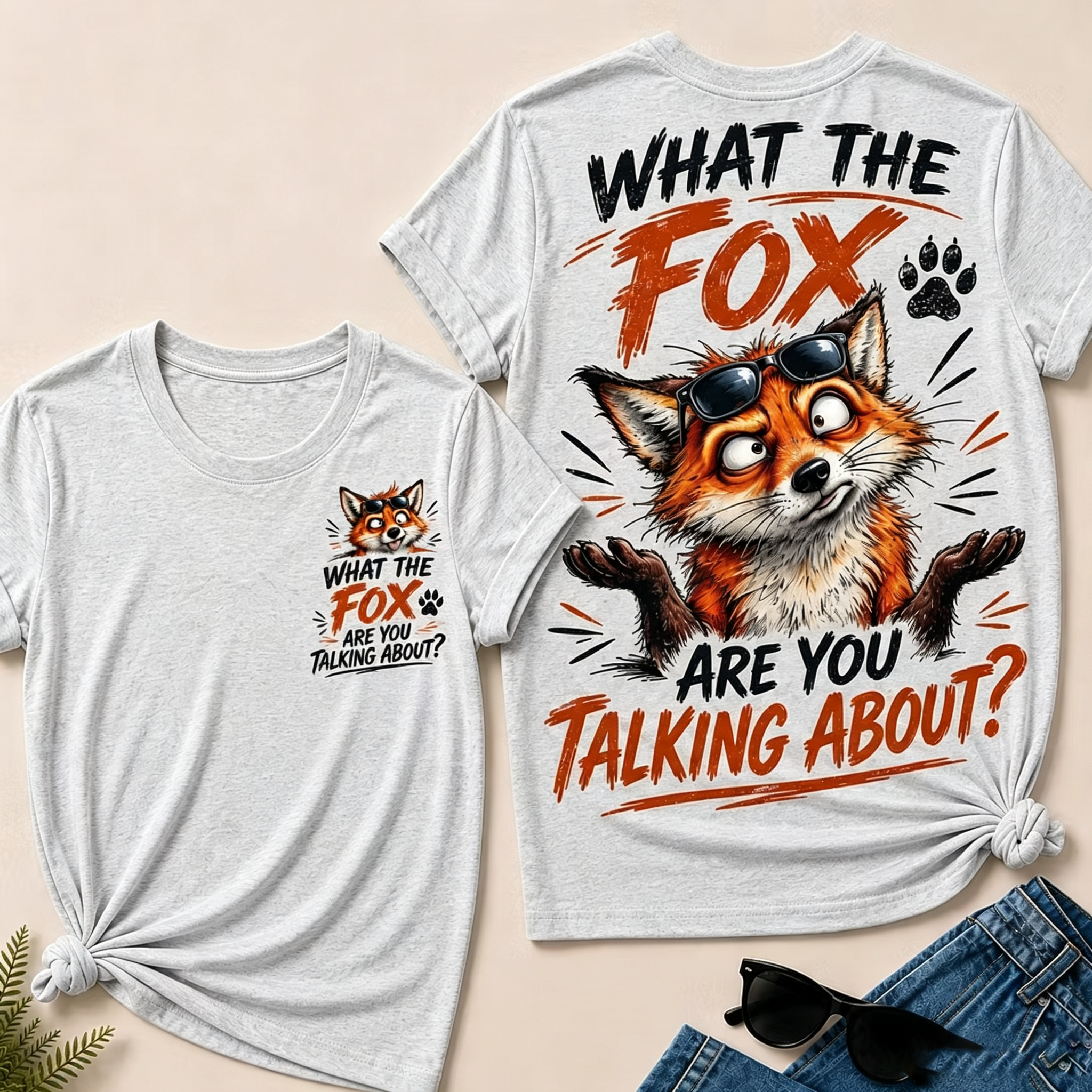 "What The Fox Are You Talking About?" Funny Fox T-Shirt
