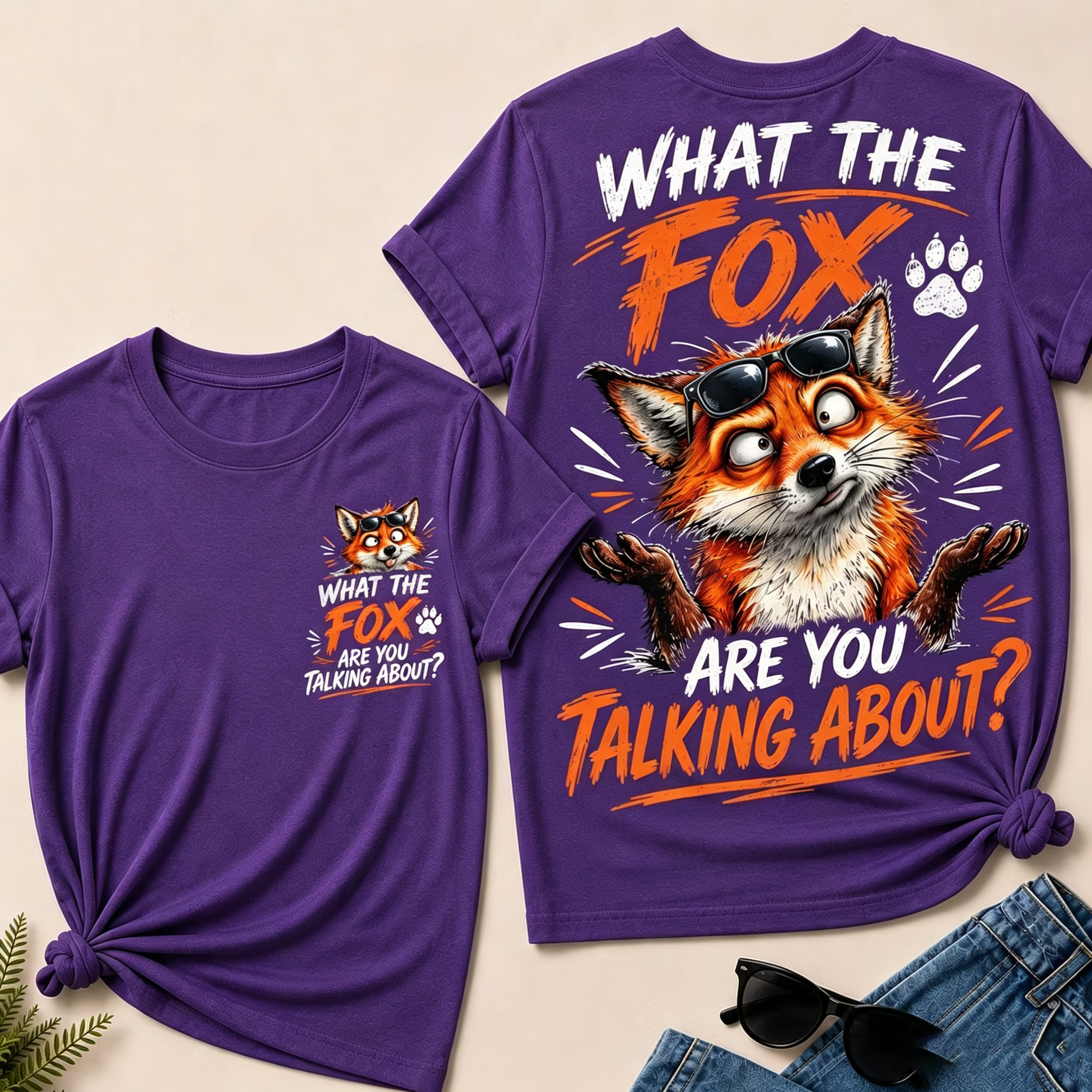 "What The Fox Are You Talking About?" Funny Fox T-Shirt