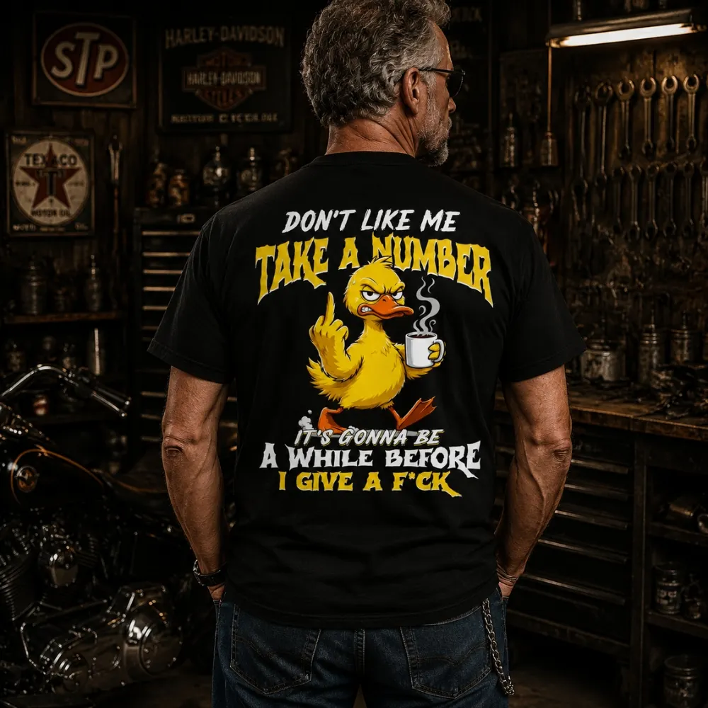 Boomer Don't Like Me Take A Number Personalized EST. Year Funny Graphic T-Shirt