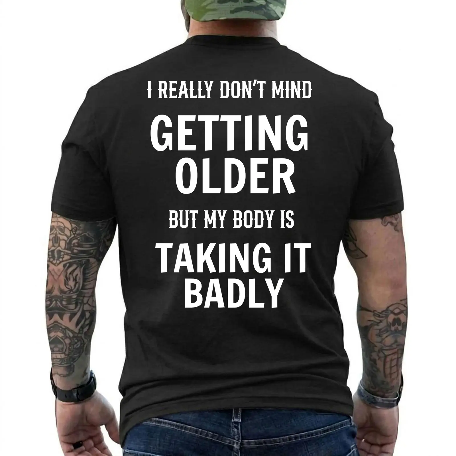 Funny Getting Older Shirt My Body Is Taking It Badly Graphic T-Shirt