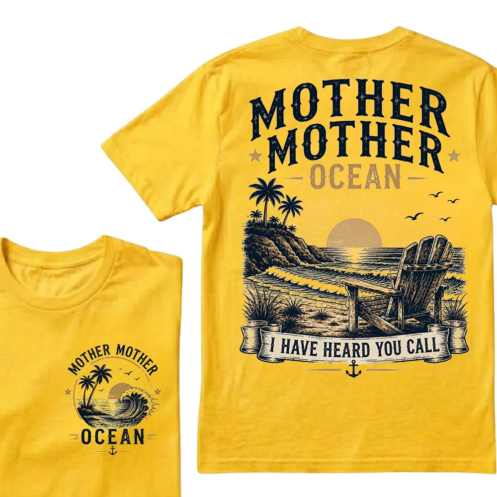 Mother Mother Ocean — I Have Heard You Call Vintage Beach Crew Neck T-Shirt | Classic Ocean Lover Unisex Tee