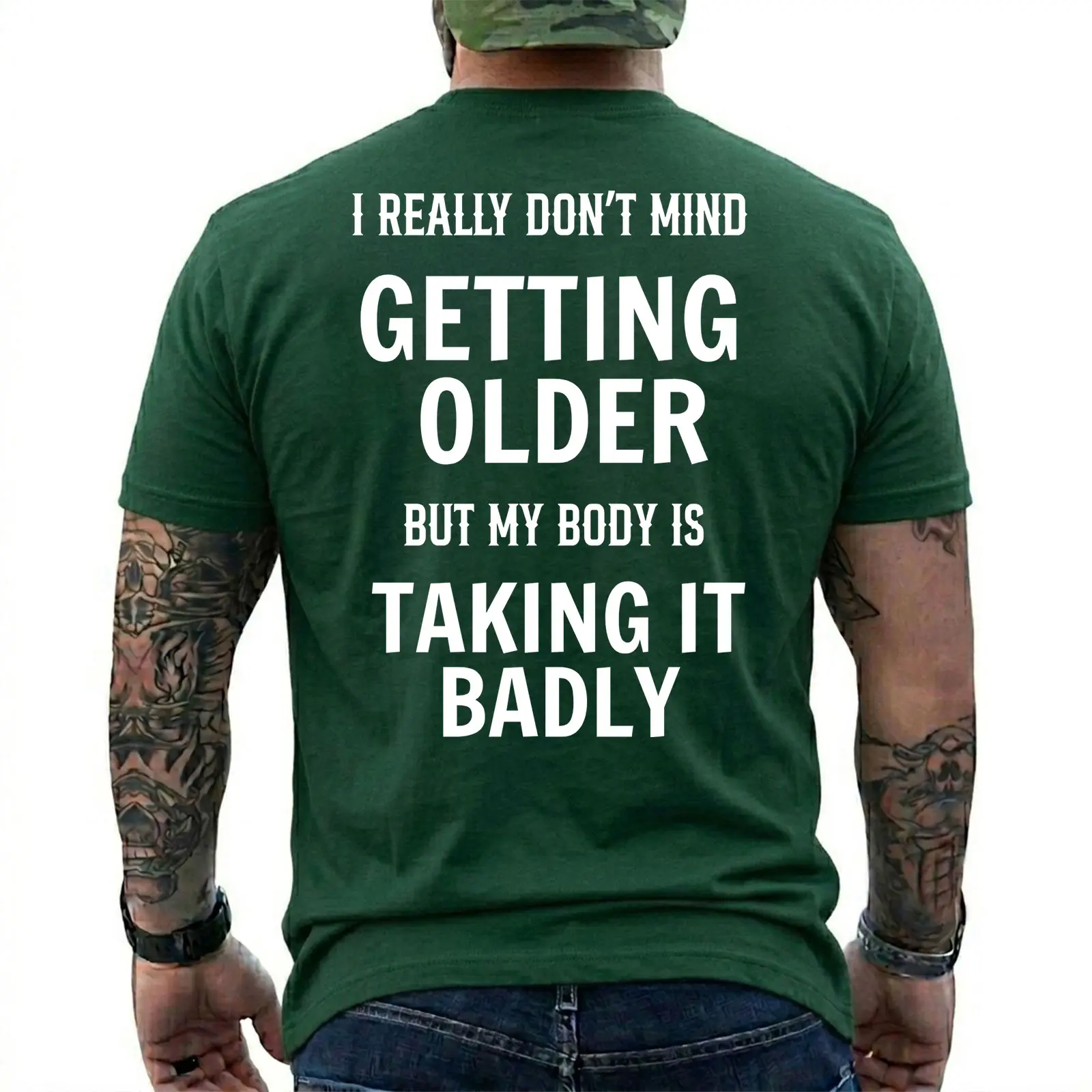 Funny Getting Older Shirt My Body Is Taking It Badly Graphic T-Shirt