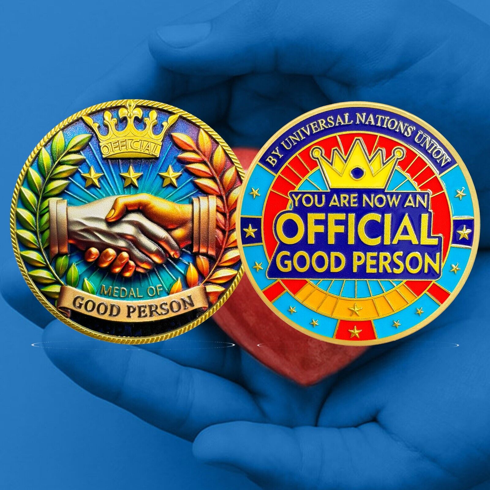 🌟 Official Good Person Medal - Honorary Challenge Coin Celebrate Goodness 🌟