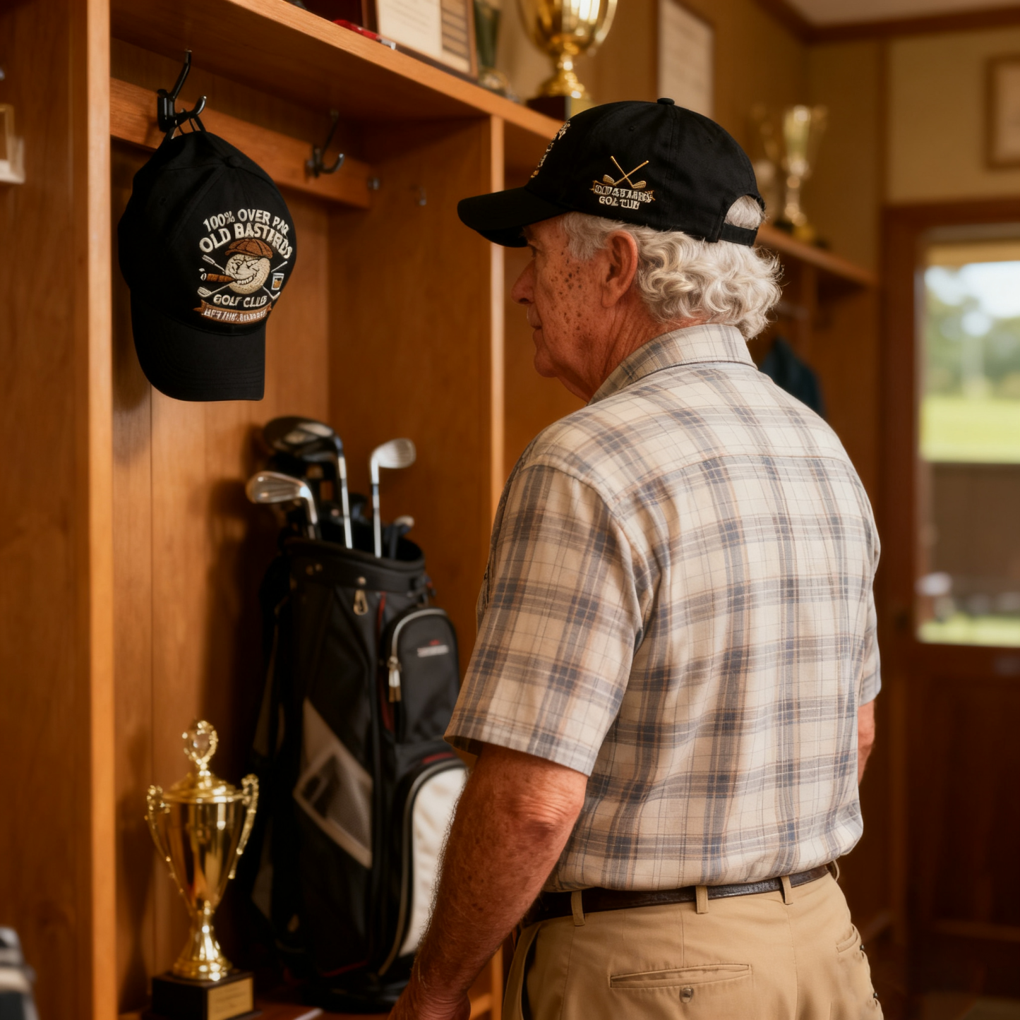 “OLD BASTARDS GOLF CLUB” Embroidered Cap — 100% Over Par, Lifetime Member Edition (BUY 2 FREE SHIPPING)