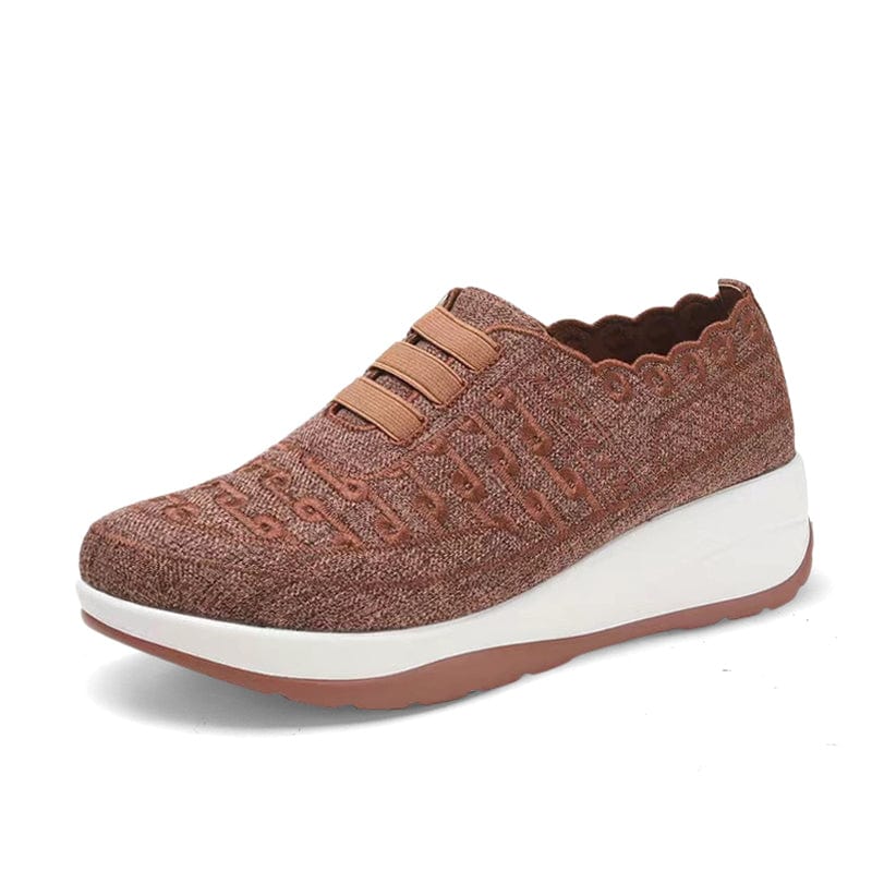 Women Orthopedic Shoes Comfy Elastic Mesh Round Toe Slip On