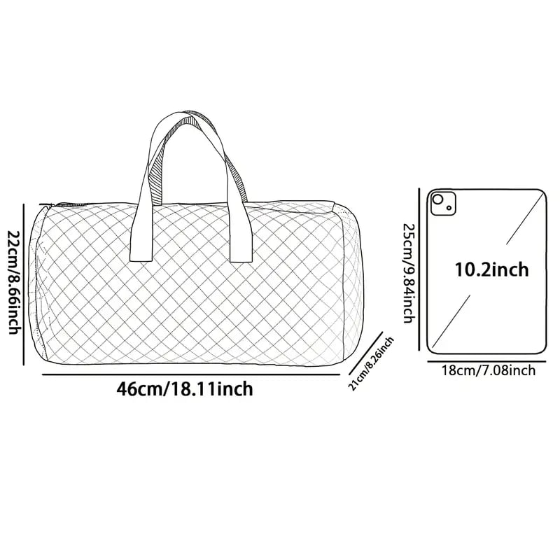 🐱Cartoon Abstract Cat Print Large Capacity Travel Duffel Bag🧳