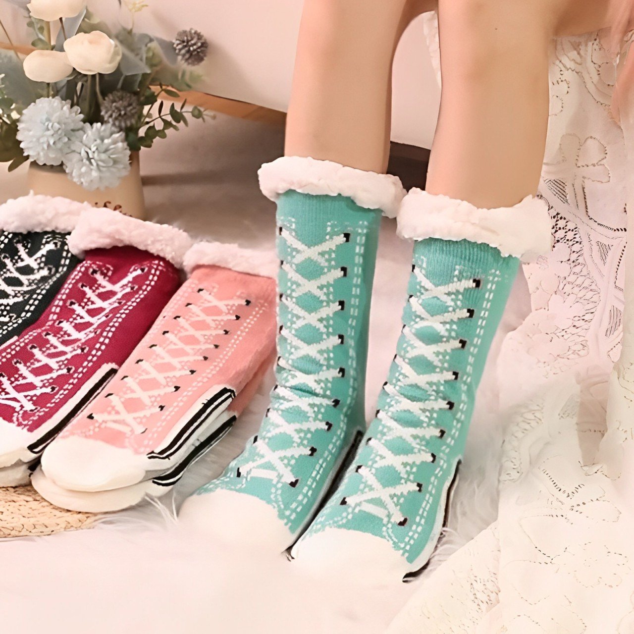 Ultra-thick Cashmere Slipper Home Socks