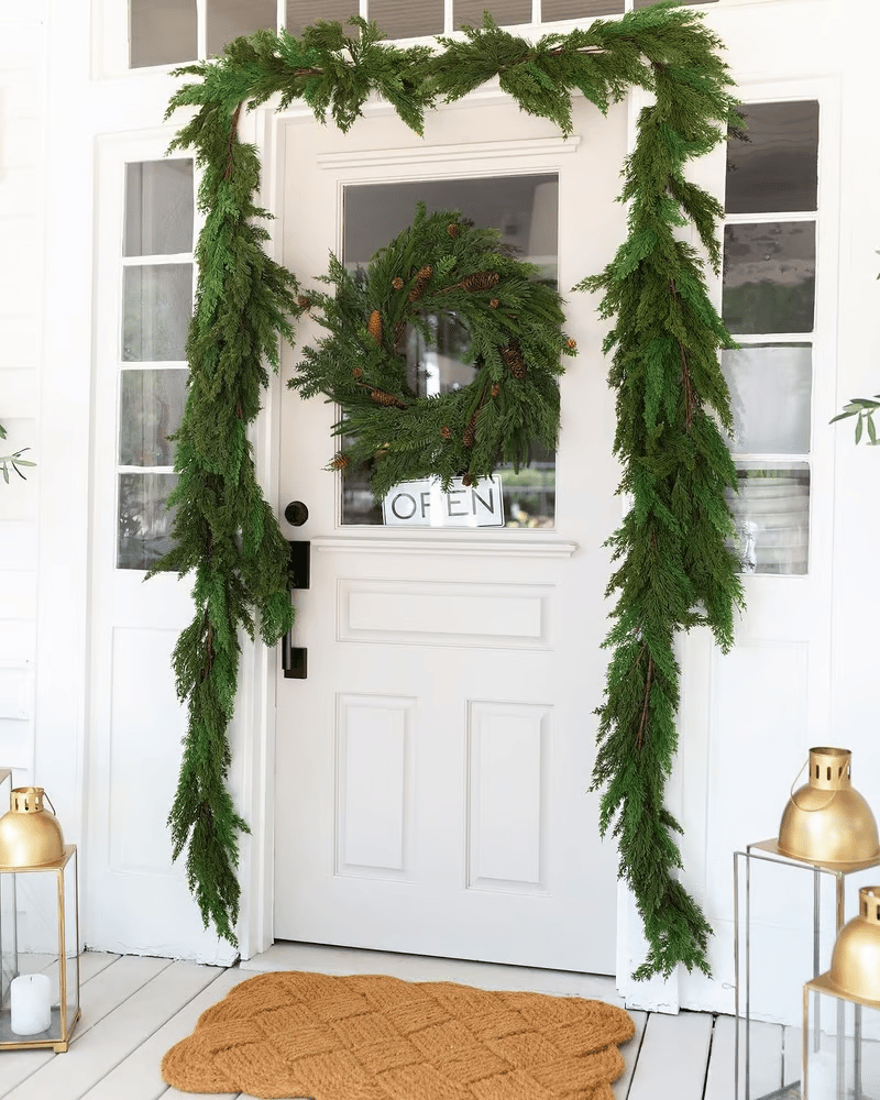 ✨Christmas Greenery - Real Touch Norfolk Pine Garland🎄