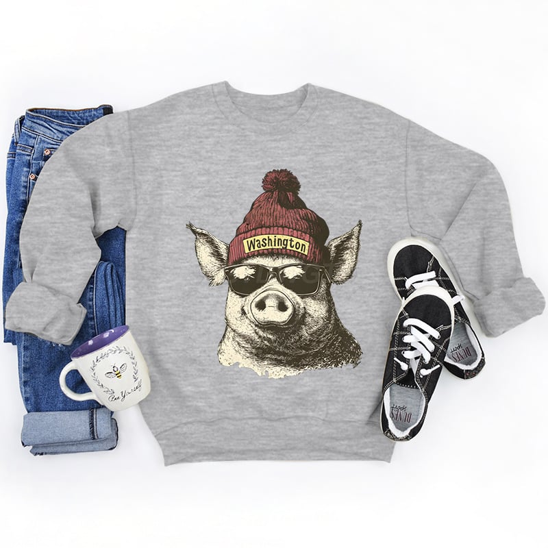 🔥Spirit Animal Football Graphic Sweatshirts - City Animal Sports Pullover