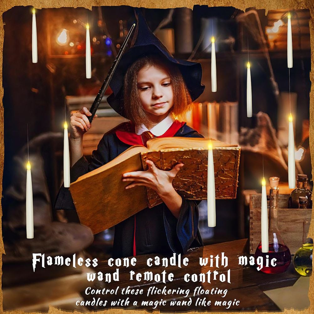 YUNPSOTM🔥 Magical Floating Candles with Wand Remote🔥