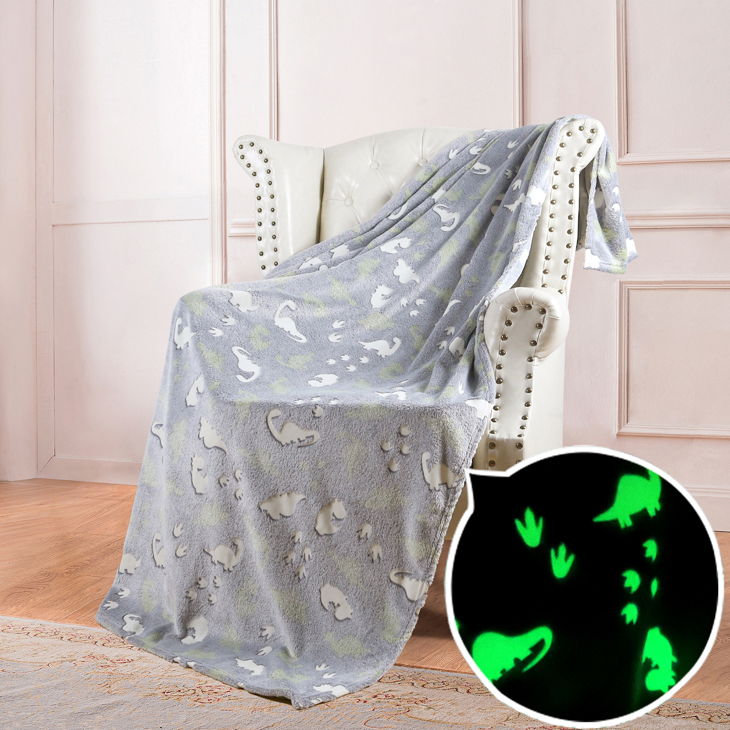 😊Double sided flannel luminous blanket-🔥Buy 2 Save 15%