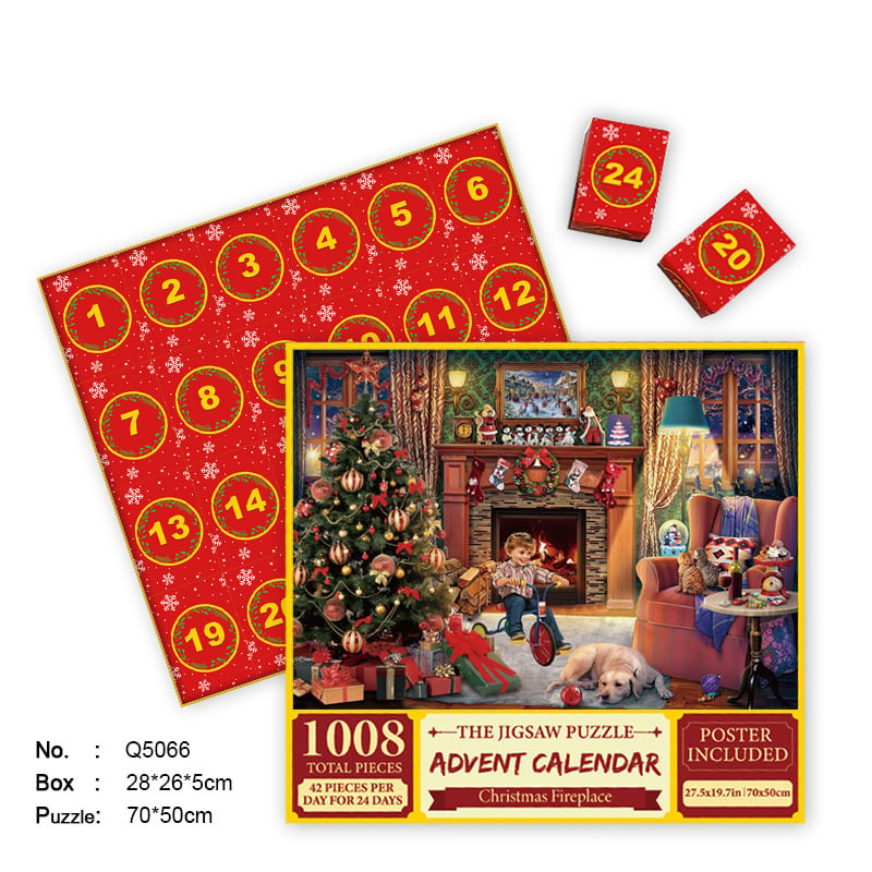 🎄Christmas Advent Calendar Jigsaw Puzzle 1000pcs🧩🎁