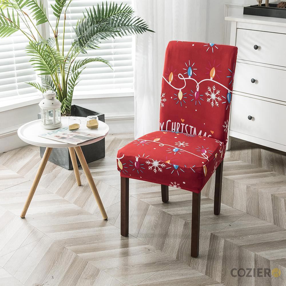 「🎄Christmas Sale- 40% Off」Soft Spandex Solid Color Stretch Dining Chair Covers