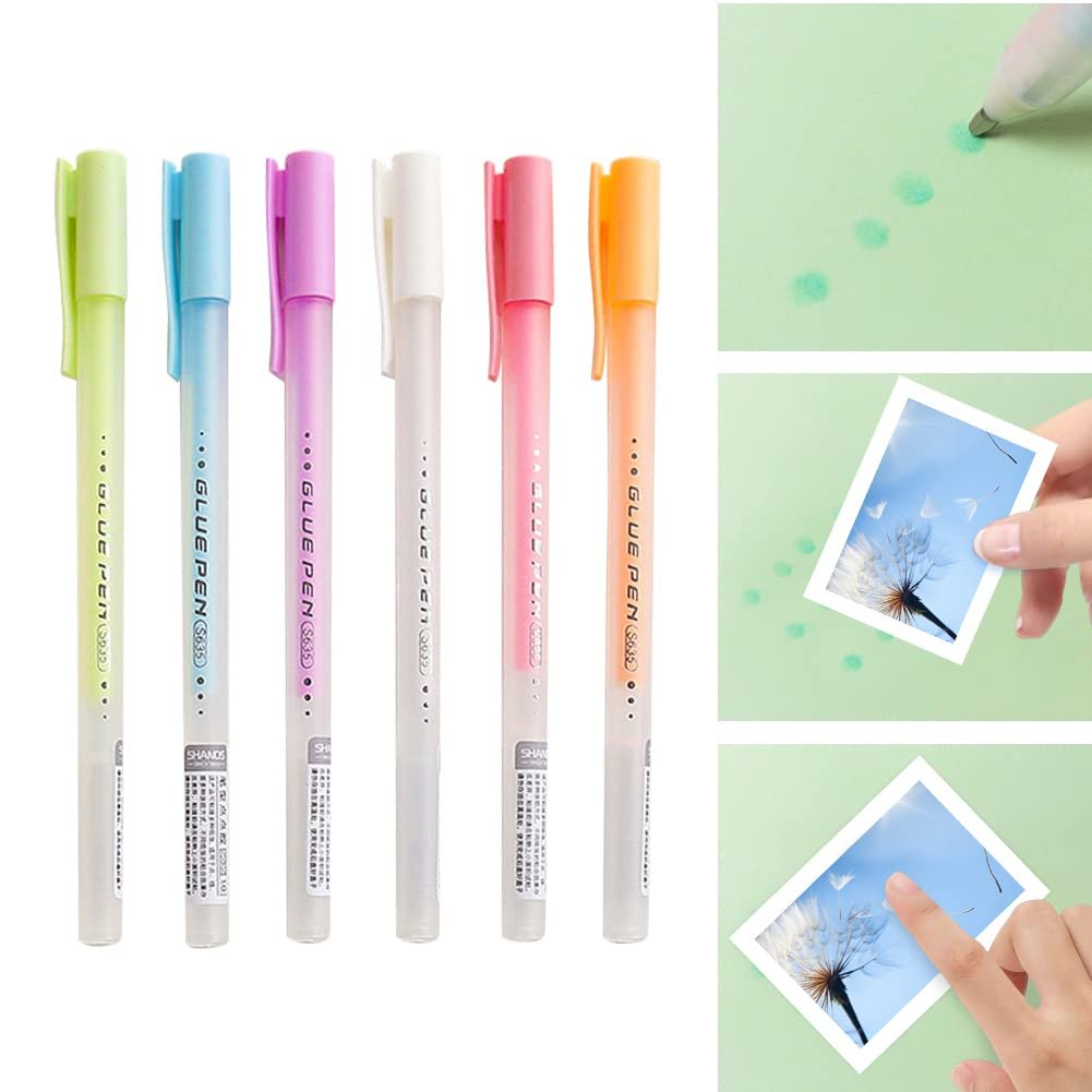 6PCS Adhesive Glue Pens Quickie Glue Pen Set