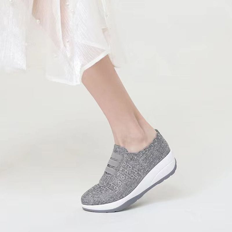 Women Orthopedic Shoes Comfy Elastic Mesh Round Toe Slip On