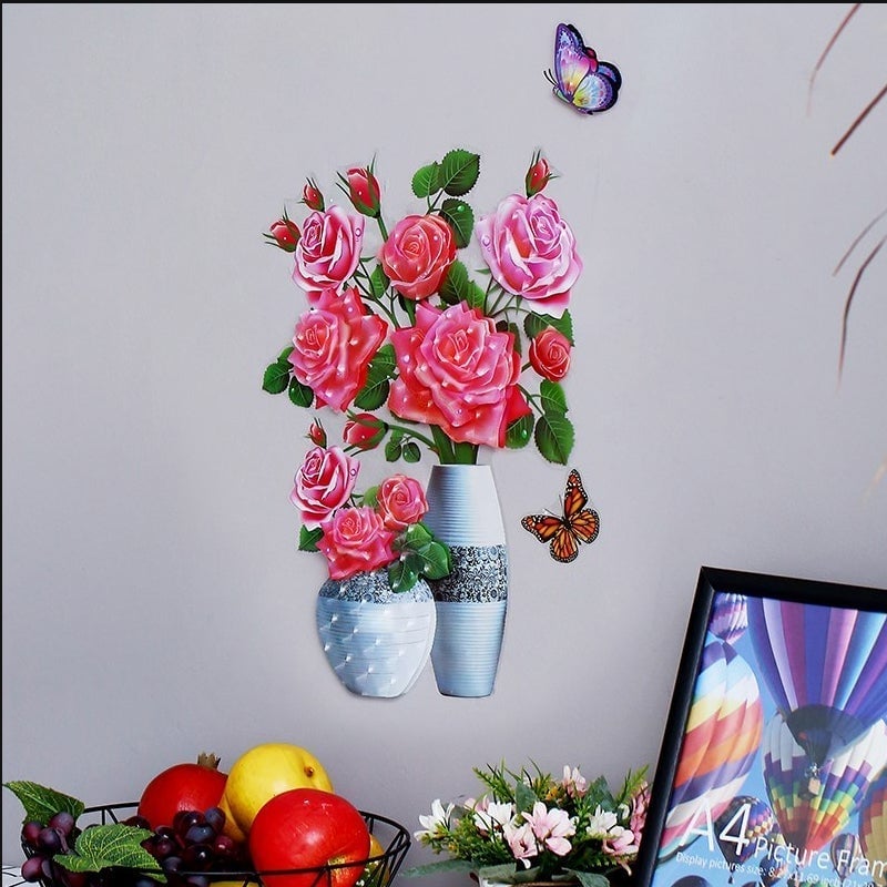 🎁Mother's Day Best Gift🌸DIY Plant Vase 3D Stereo Stickers Self-Adhesive