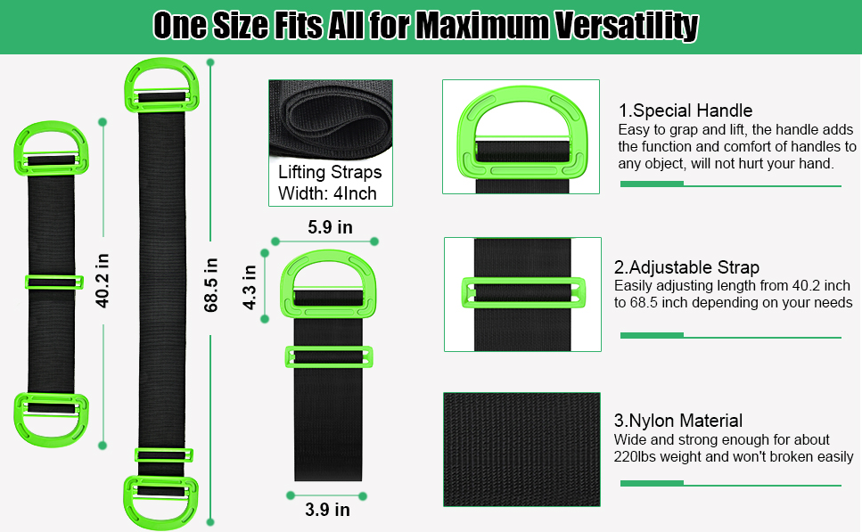 🔥Carry Strap – Multifunctional Carrying Belt With Durable Handles Support