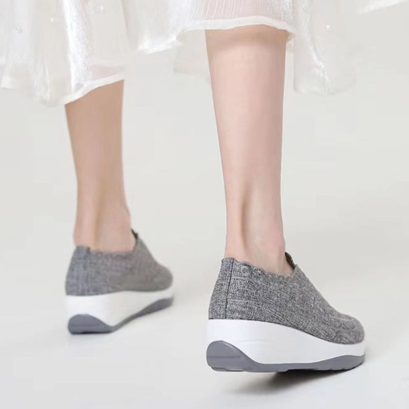 Women Orthopedic Shoes Comfy Elastic Mesh Round Toe Slip On