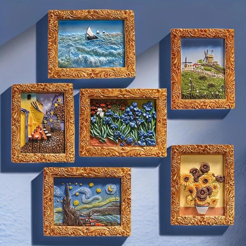 💖Last Day Sale 49% OFF💖Van Gogh Inspired Fridge Magnet Set