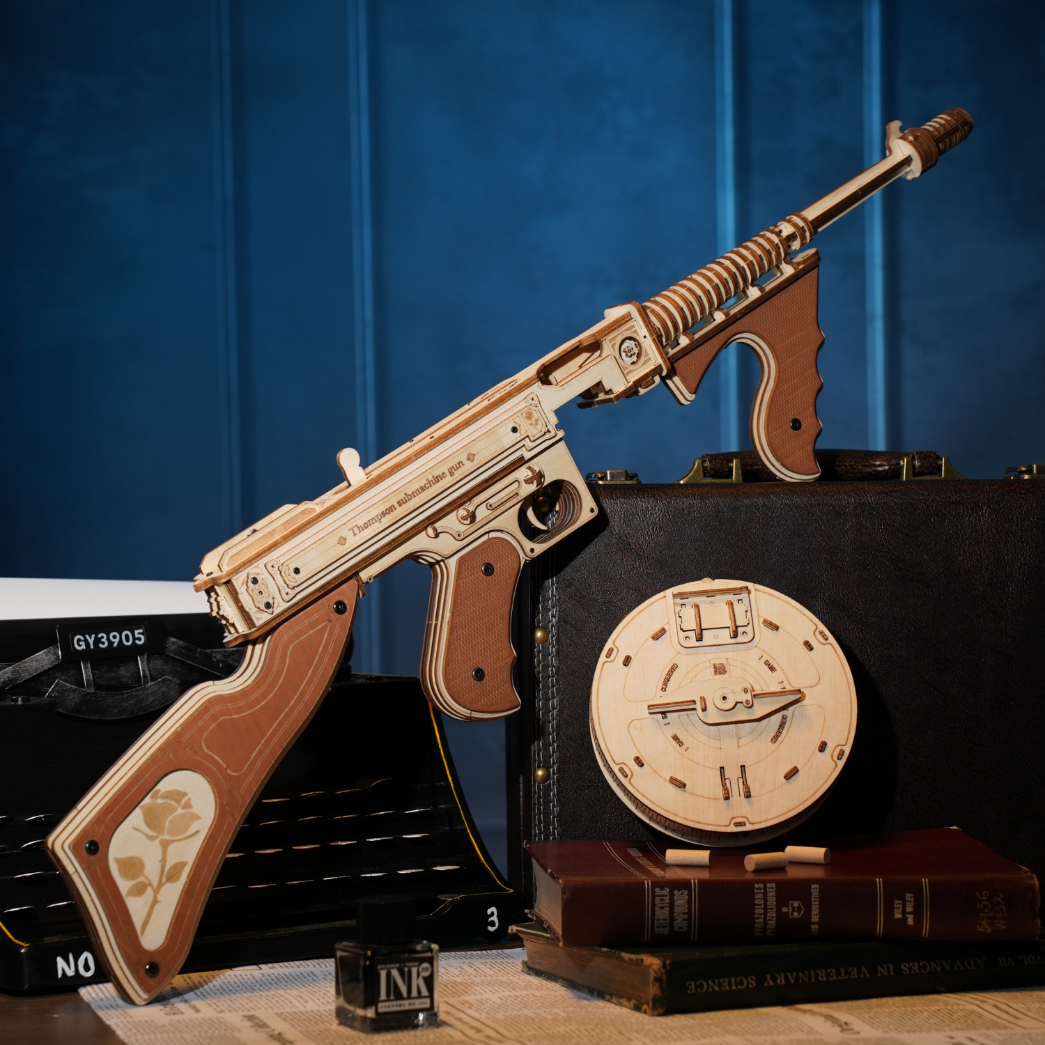 Thompson Submachine Gun Toy 3D Wooden Puzzle