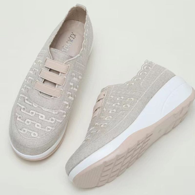 Women Orthopedic Shoes Comfy Elastic Mesh Round Toe Slip On