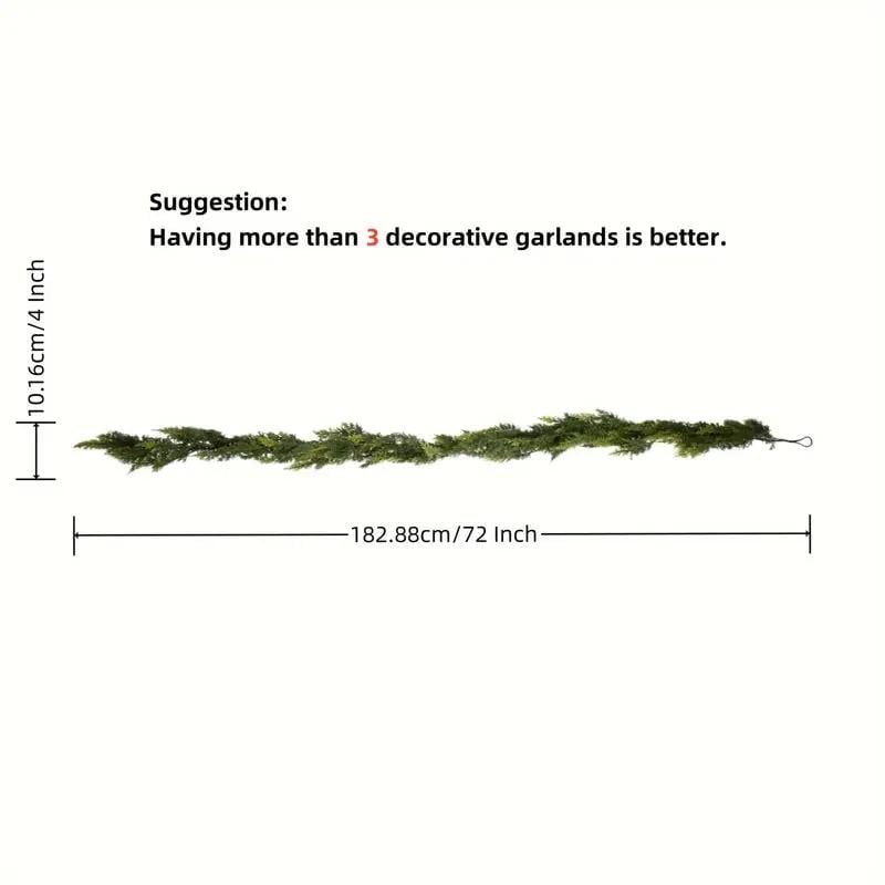 ✨Christmas Greenery - Real Touch Norfolk Pine Garland🎄