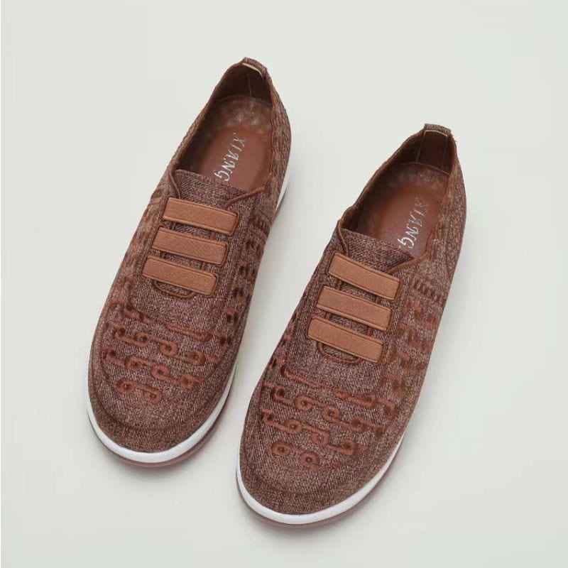 Women Orthopedic Shoes Comfy Elastic Mesh Round Toe Slip On