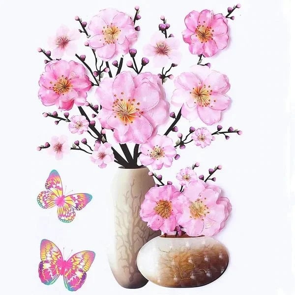 🎁Mother's Day Best Gift🌸DIY Plant Vase 3D Stereo Stickers Self-Adhesive
