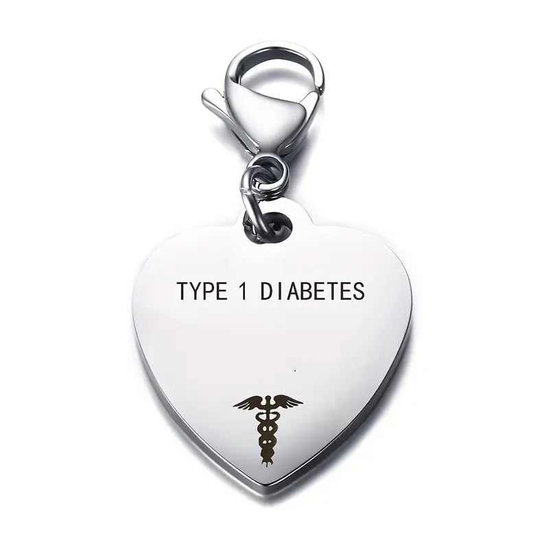 💝Unique Heart-Shaped Medical ID Pendant Keyring🏥