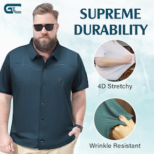 🔥LAST DAY 49% OFF -  Men's Breathable Ice-Silk Stretch Shirt(BUY 2 FREE SHIPPING)